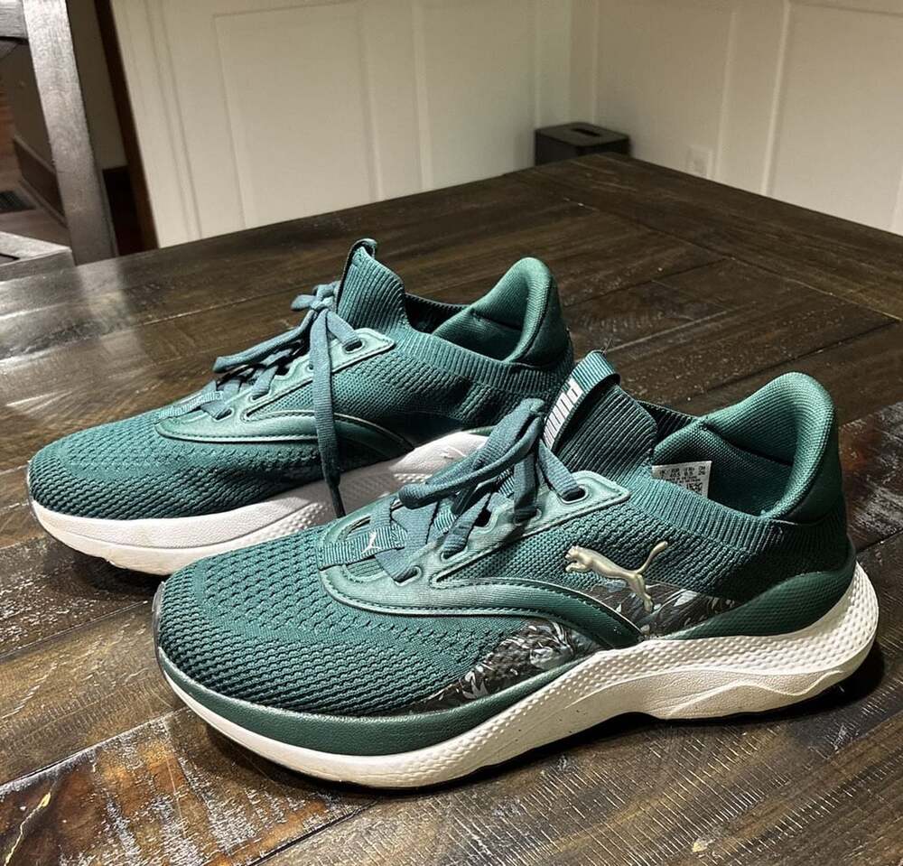 Puma Softride Mayve Bloom Size 9.5 Green Women's Sneakers